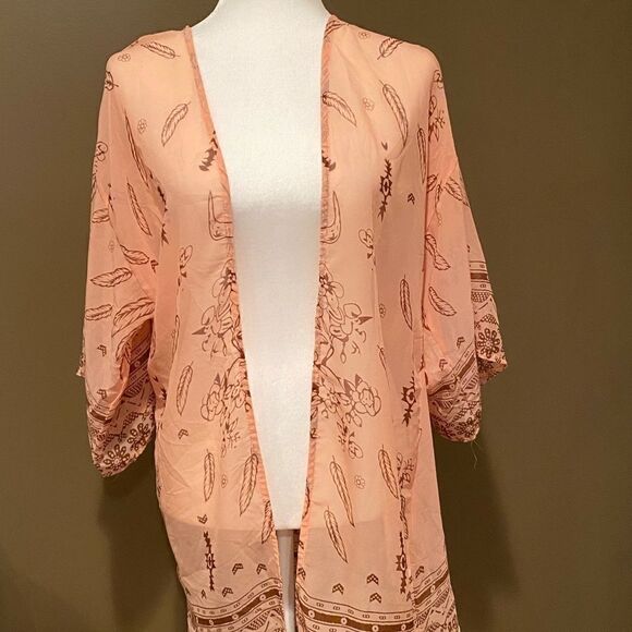 KIMONO Peach Western Wear Size XL - Picture 6 of 6